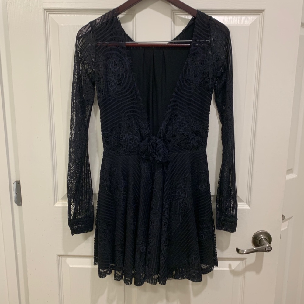 For Love & Lemons Long Sleeve Lolo Mini Dress - Picture 5 of 6